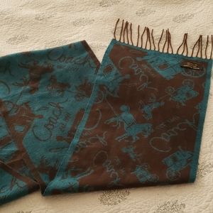 Cashmere-wool Coach scarf